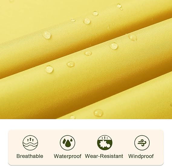 SaphiRose Unisex Rain Poncho impermeable con capucha para adultos mujeres con bolsillos